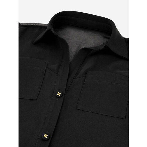 Nikkie Larisa Losvallende Blouse Black