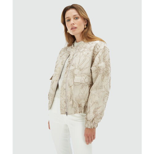 Josh V Kelsey Oversized Jacket Stone Silver