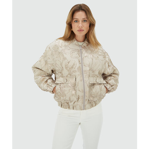 Josh V Kelsey Oversized Jacket Stone Silver