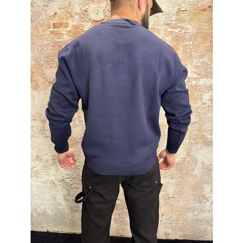 Quotrell Mondrian Knitted Sweater Navy White