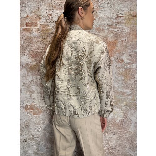 Josh V Kelsey Oversized Jacket Stone Silver
