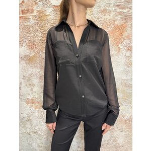 Nikkie Larisa Losvallende Blouse Black