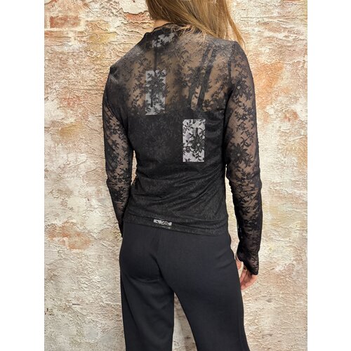 Sisters Point Edana Lace Top Black