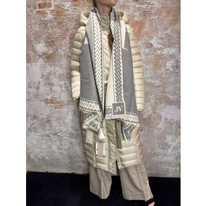 Josh V Lana Scarf Grey Cream