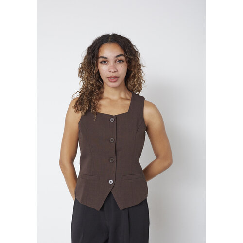 Sisters Point Gema-VE1 Gilet Chocolate Sisters Point Gema-VE1 Gilet Chocolate