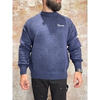 Fluffy Knit Sweater Navy