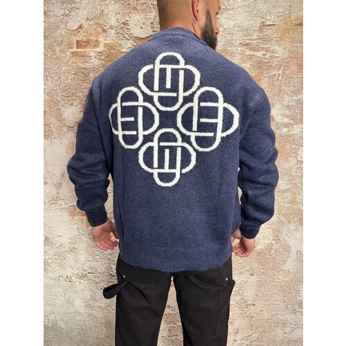 Equalité Fluffy Knit Sweater Navy