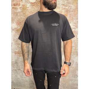 Quotrell Department Oversized Tee Black White