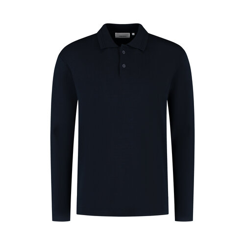 Pure Path Heavy Knit Polo Dark Navy