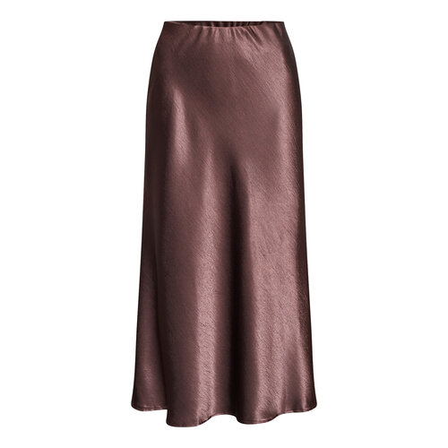 Sisters Point Gewo Skirt Satin Brown Sisters Point Gewo Skirt Satin Brown
