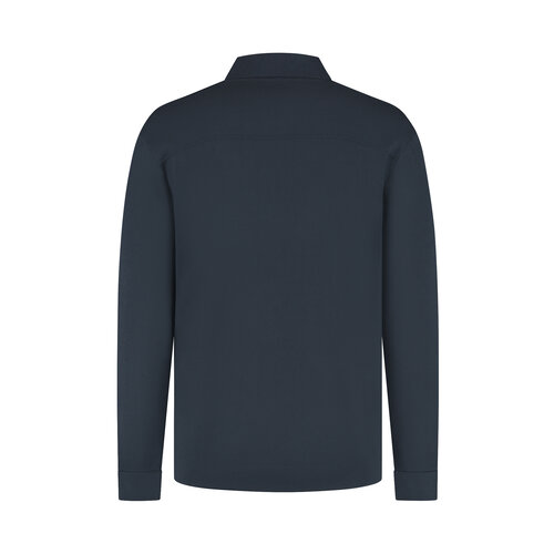 Pure Path Heavy Knit Zip Cardigan Navy
