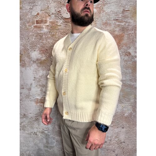 Pure Path Knit V-neck Cardigan Ecru