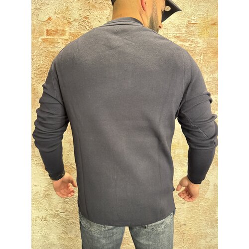 Pure Path Heavy Knit Polo Dark Navy