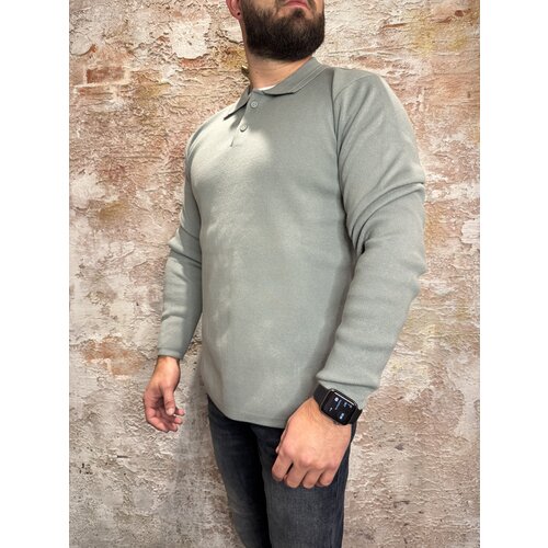 Pure Path  Heavy Knit Polo Army Green