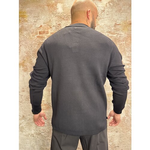 Pure Path Heavy Knit Polo Black Pure Path Heavy Knit Polo Black