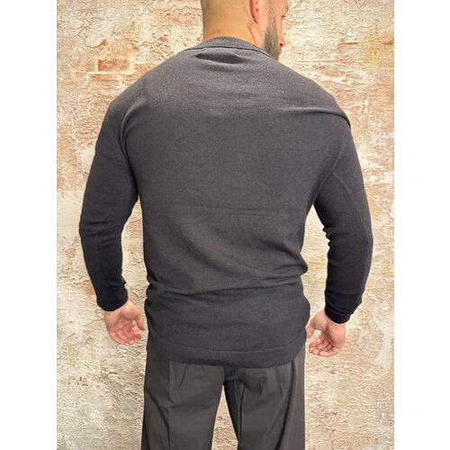 Radical Knitwear Sarté Polo Buttonless Black Radical Knitwear Sarté Polo Buttonless Black