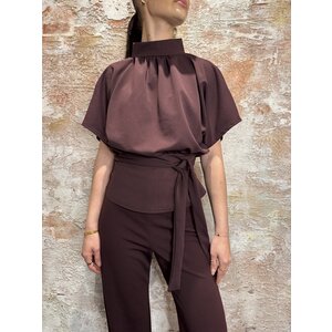 Sisters Point Girl Top Deep Bordeaux