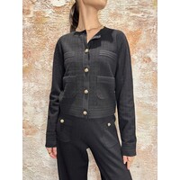 Limeira Knitted Vest Black