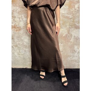 Sisters Point Gewo Skirt Satin Brown