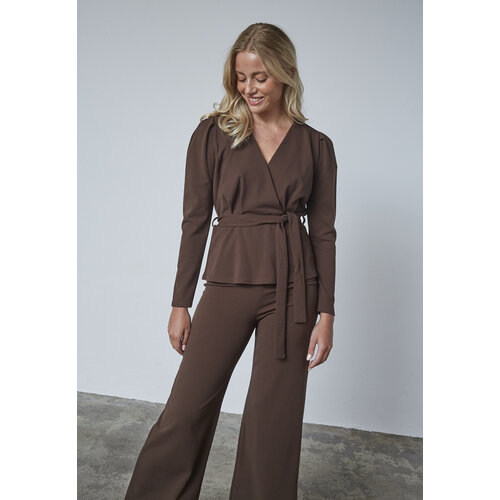 Sisters Point Nasa Top LS  Dark Chocolate