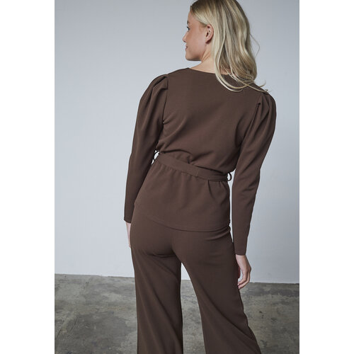Sisters Point Nasa Top LS  Dark Chocolate