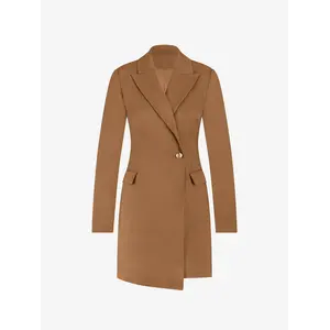 Nikkie Lancastero Asymmetrische Blazer Dress Toffee