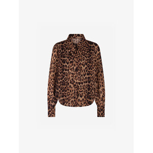 Nikkie Leopard Blouse Toffee
