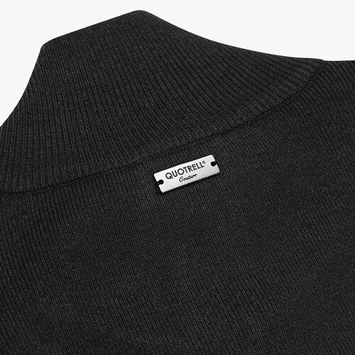 Quotrell Palace Knitted Half Zip Black