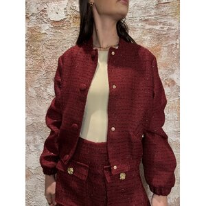 Nikkie Loreda Bomber Jacket Wine Red