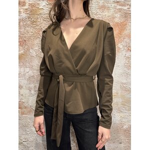 Sisters Point Nasa Top LS  Dark Chocolate