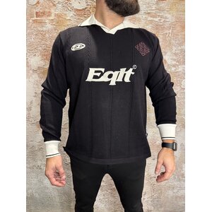 Equalité Knit Jersey Longsleeve  Polo Black