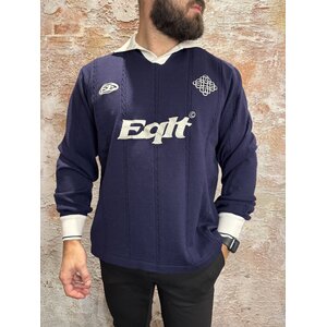 Equalité Knit Jersey Longsleeve  Polo Navy