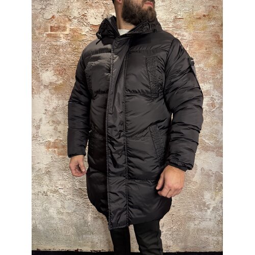 Pure Path Ripstop Puffer Parka Jacket Black Pure Path Ripstop Puffer Parka Jacket Black