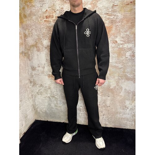 Quotrell Calvin Knitted Zip Hoodie Black Quotrell Calvin Knitted Zip Hoodie Black