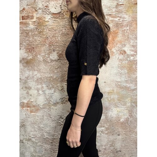 Nikkie Otaru Turtle Top Korte Mouw Black Nikkie Otaru Turtle Top Korte Mouw Black