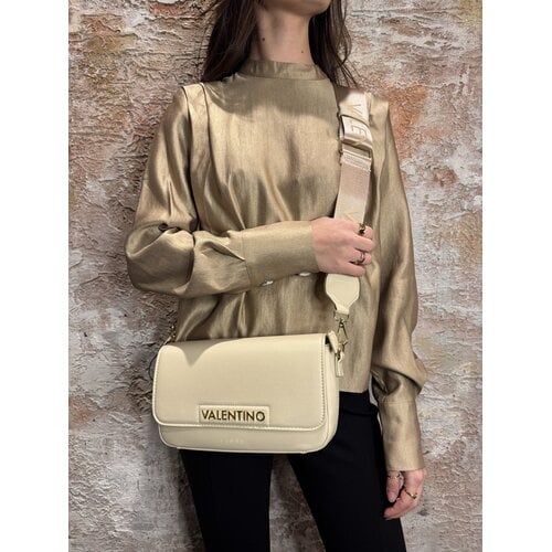 Valentino by Mario Valentino Aury Re Flap Bag Ecru Valentino by Mario Valentino Aury Re Flap Bag Ecru