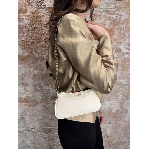 Valentino by Mario Valentino Elly Shoulder Bag Ecru Valentino by Mario Valentino Elly Shoulder Bag Ecru