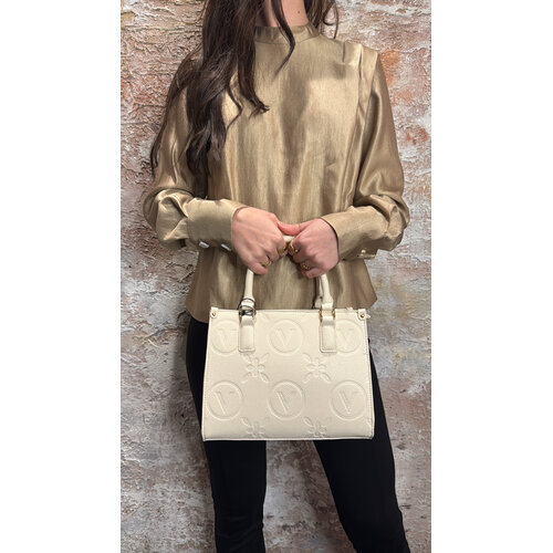 Valentino by Mario Valentino Samba Re Shopping Ecru Valentino by Mario Valentino Samba Re Shopping Ecru