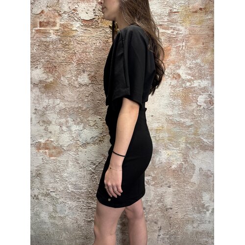 Josh V Leeora Off Shoulder Dress Black