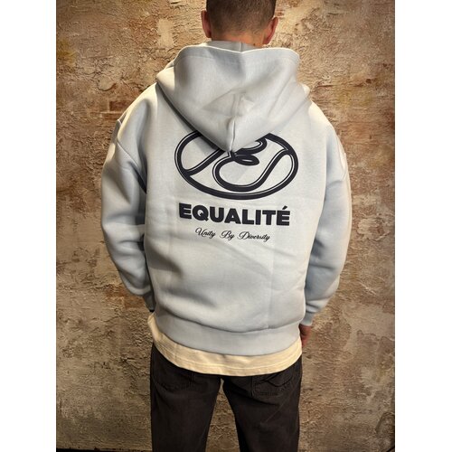 Equalité Arid Oversized Zip Blue Navy