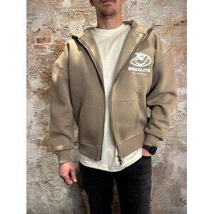Equalité Arid Oversized Zip Taupe