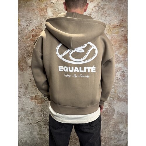 Equalité Arid Oversized Zip Taupe