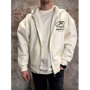 Equalité Arid Oversized Zip Offwhite Taupe