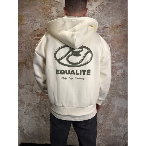 Equalité Arid Oversized Zip Offwhite Taupe