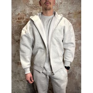 Equalité Oliver Zip Oversized Hoodie Grey Melange Equalité Oliver Zip Oversized Hoodie Grey Melange