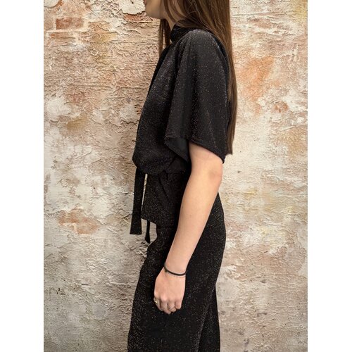 Sisters Point Girl Top Black Silver