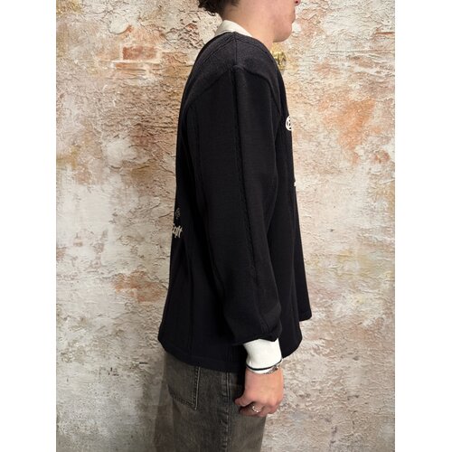 Equalité Knit Jersey Longsleeve  Polo Black