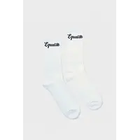 Yuki Logo Socks 3 Pack White