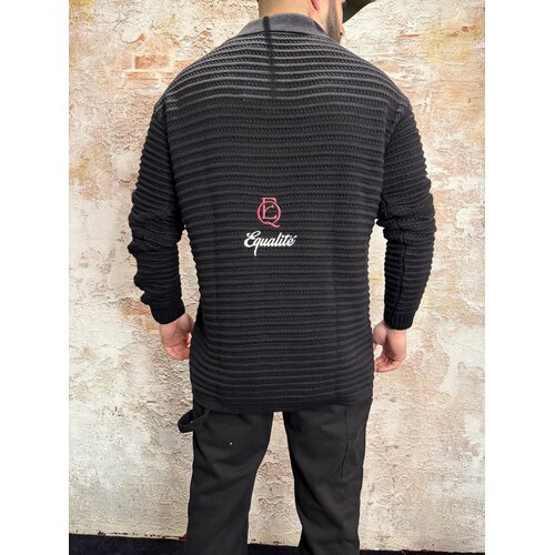 Equalité Heritage Rib Knit Polo Black
