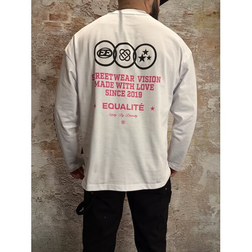 Equalité Universe Longsleeve Tee White